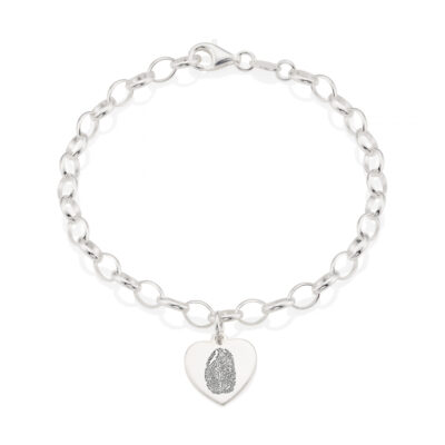G. Seller memorial product: KS01 - Stirling Silver Heart Bracelet photo