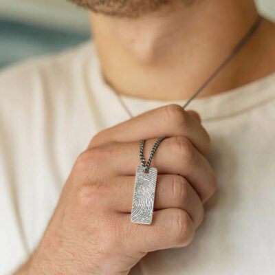 G. Seller memorial product: KS19 - Slim Tag Necklace photo