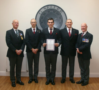 (l-r) Mick Wills, Neill Morris, Managing Director Joseph Barsby, Gary Moore and Alan ‘Mog’ Morris.